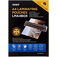 Los mejores  - Texet - Paquete de 100 fundas A4 para plastificar- transparente